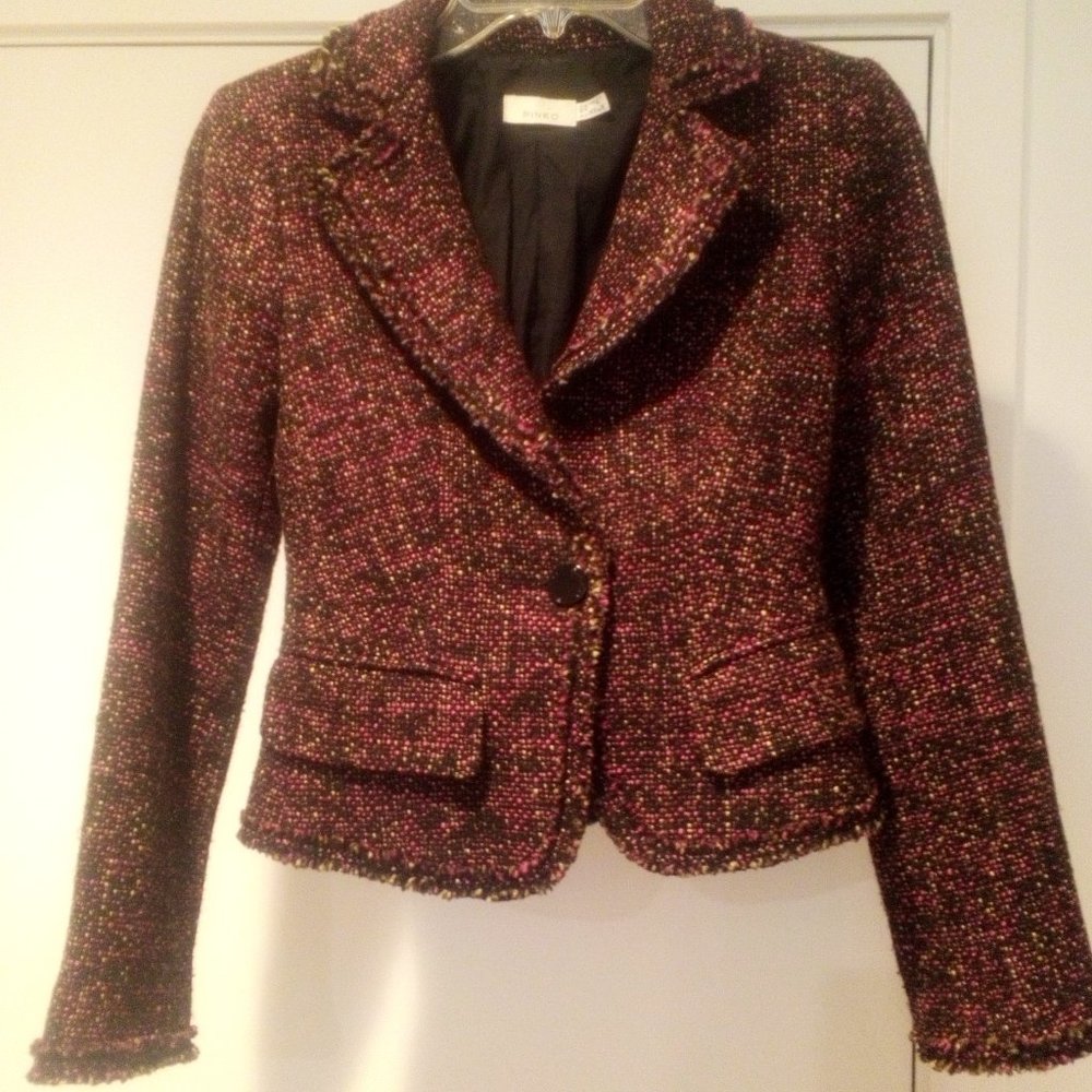 Pinko Tweed Jacket Women's Small